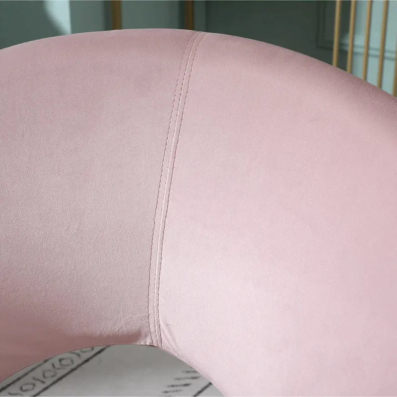 Velvet Upholstered Accent Chair Curved Back Gold Sled Base Multi-Color