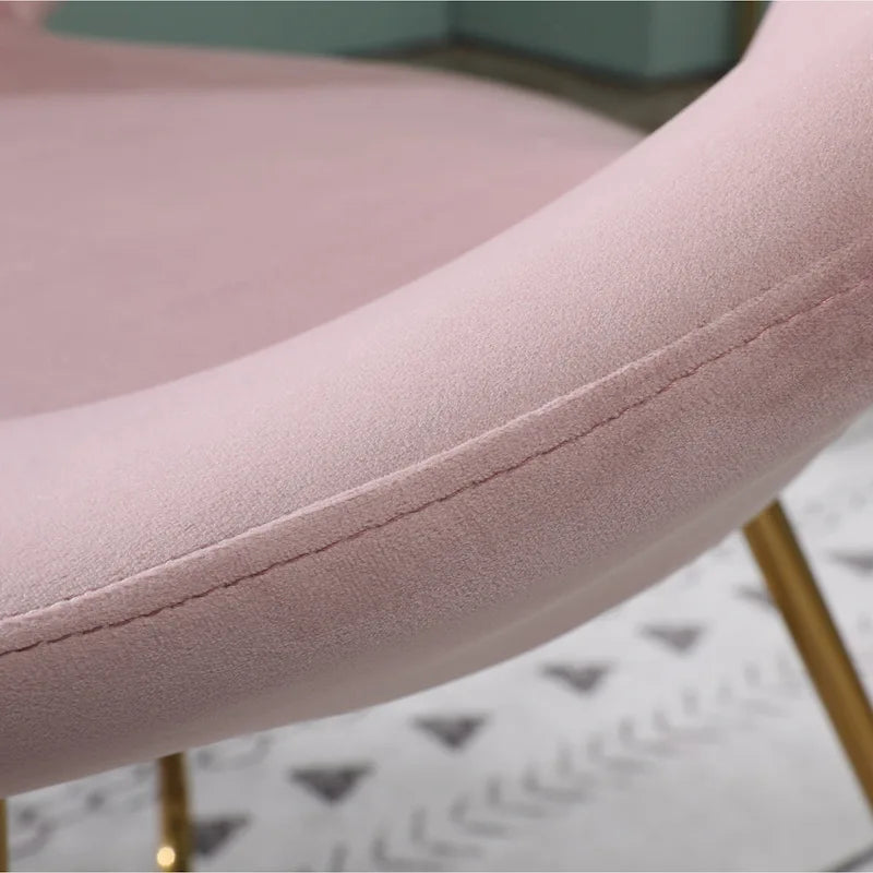 Velvet Upholstered Accent Chair Curved Back Gold Sled Base Multi-Color