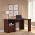 Bureau d'angle en L de 60W avec tiroir de rangement pour dossiers et gestion des câbles