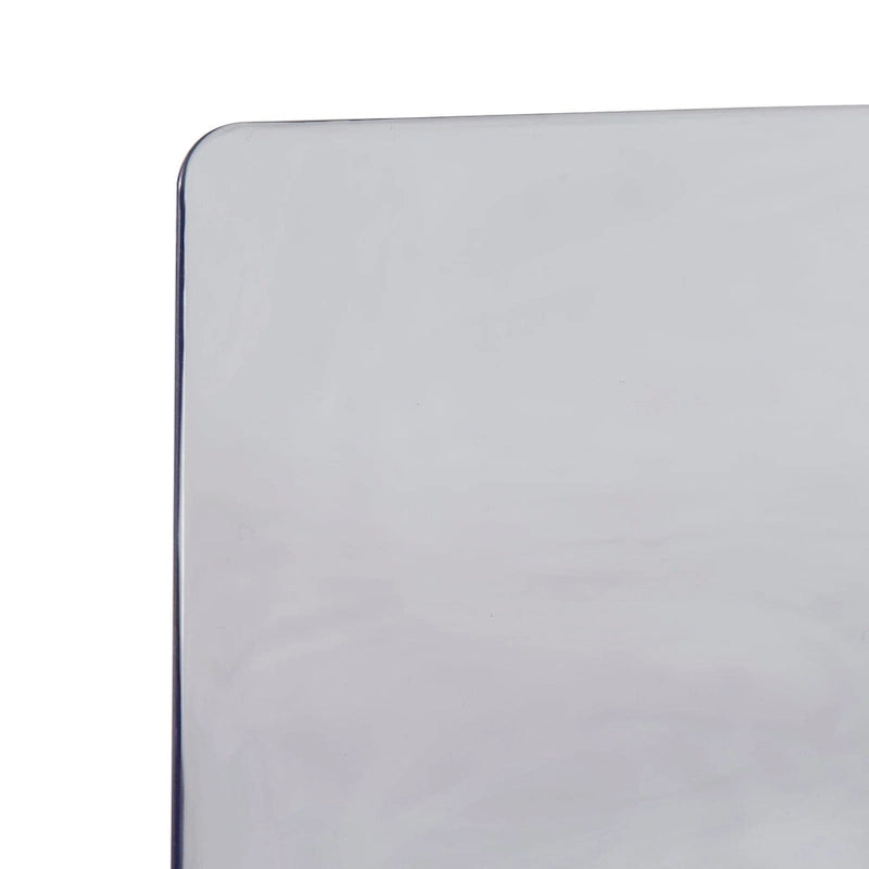 Chaise de salle à manger en acrylique transparent avec pieds chromés motif ondulé empilable