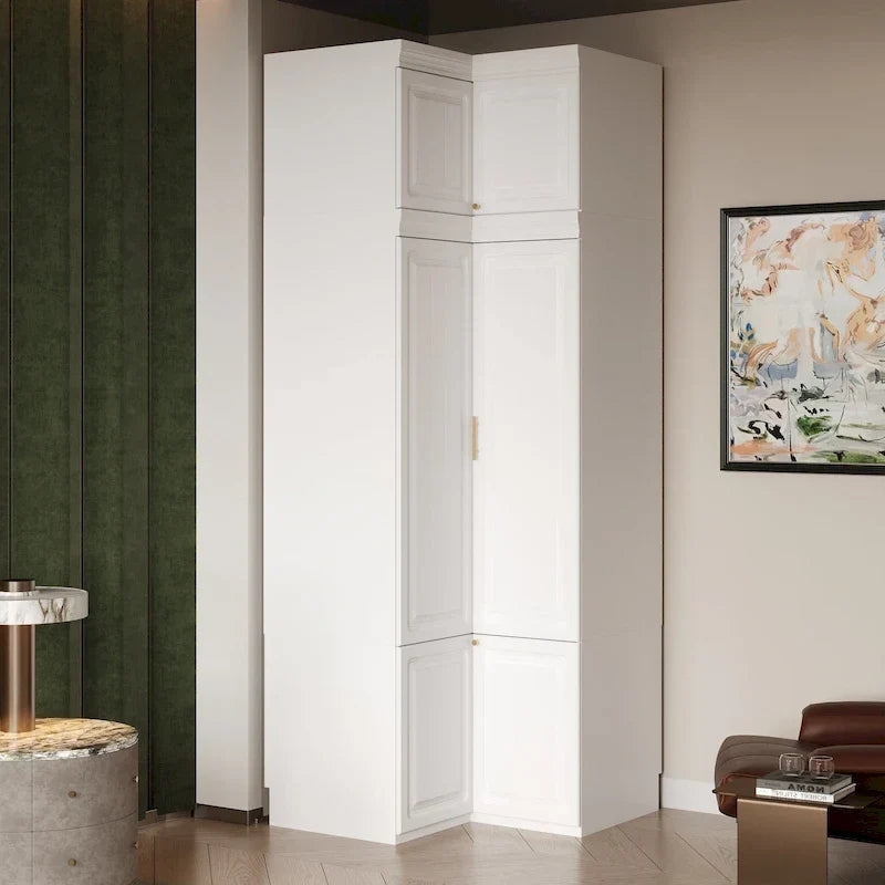 93,9H/74,2H Armoires Penderie Placard Meuble Tiroirs de rangement suspendus