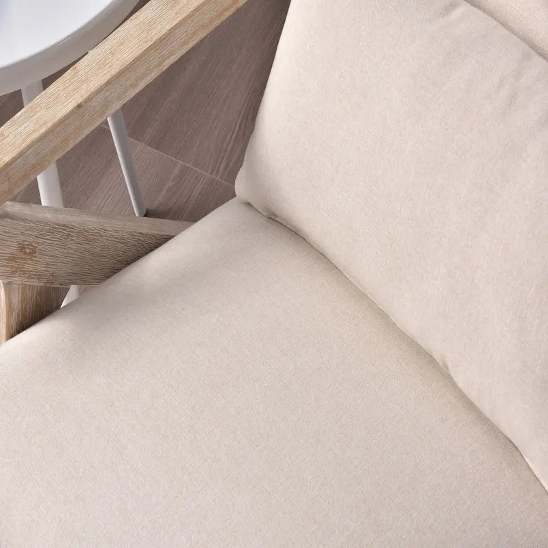 Fauteuil d'appoint rembourré, cadre en bois style mid-century avec coussin lombaire, plusieurs coloris