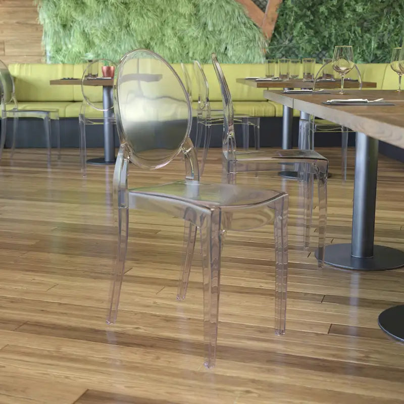 Set of 4 Extra Wide Resin All-Weather Banquet Chairs - 20.5D x 17W x 37.25H