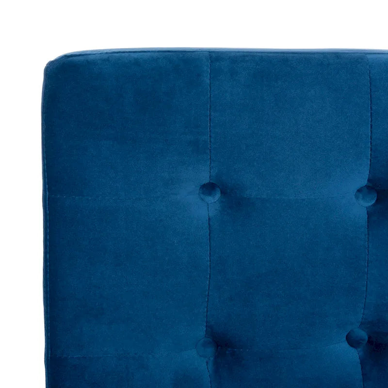 Glam Tufted Accent Side Chair with Polished Chrome Legs Multi-Color