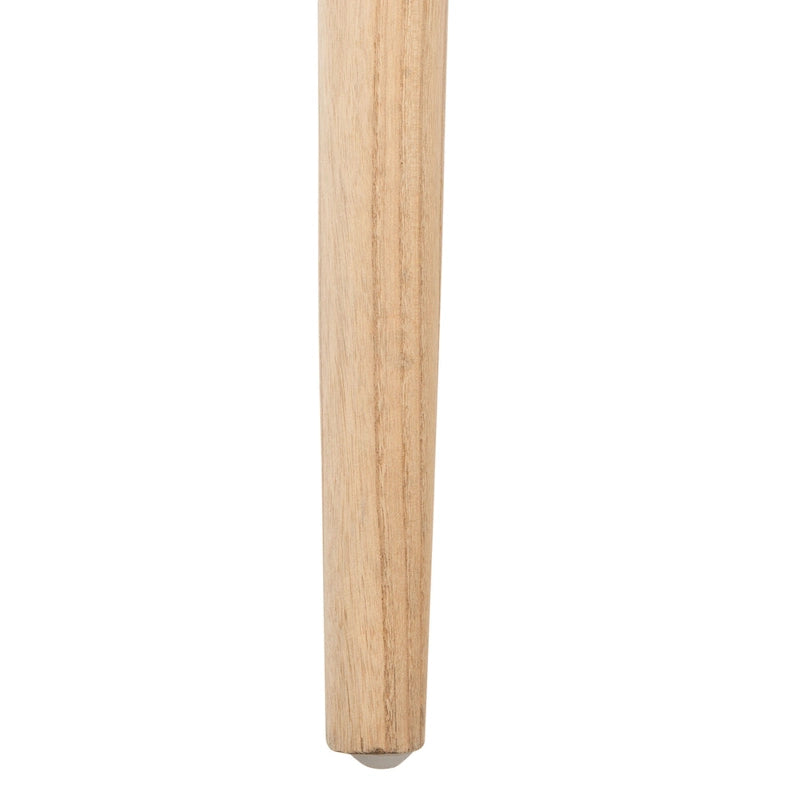 Chaise de salle à manger tressée en rotin naturel, cadre en bois massif, sans accoudoirs, couleur naturelle
