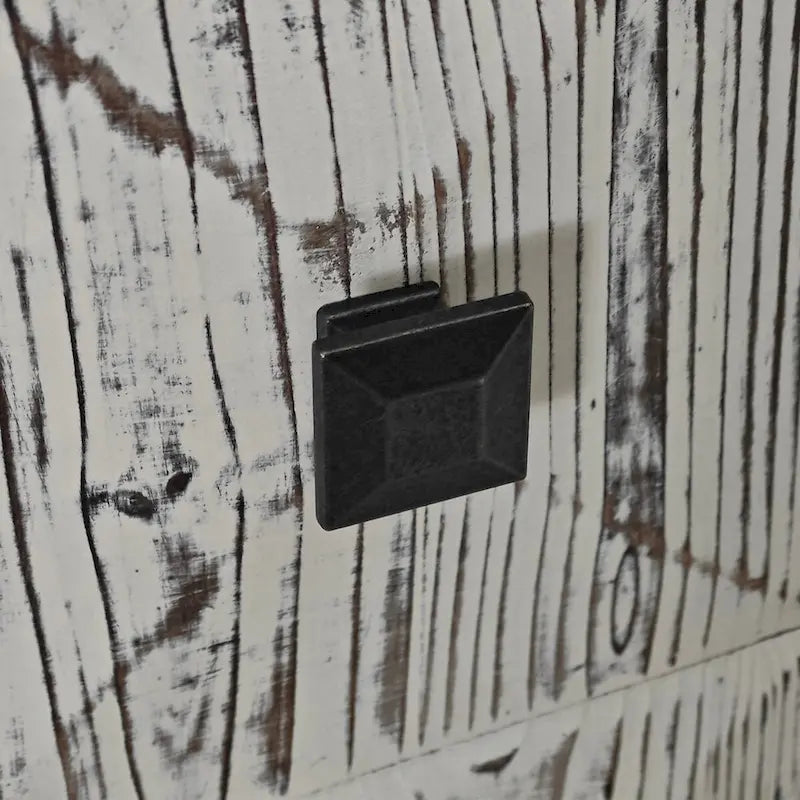 Bahut autoportant à quatre portes avec étagères réglables Noir naturel