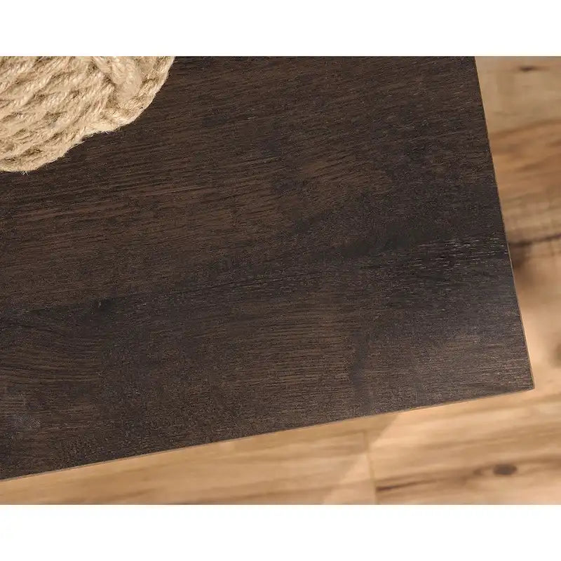 Meuble de rangement en bois avec tiroir et deux portes fini châtaignier crayeux